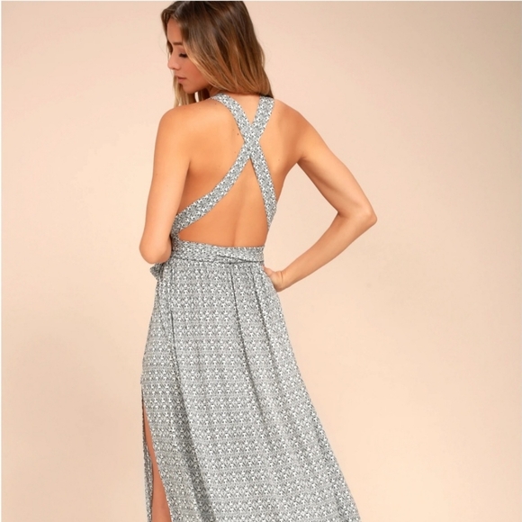 Lulus Casablanca Queen Black & White Maxi Dress Small - Picture 2 of 7